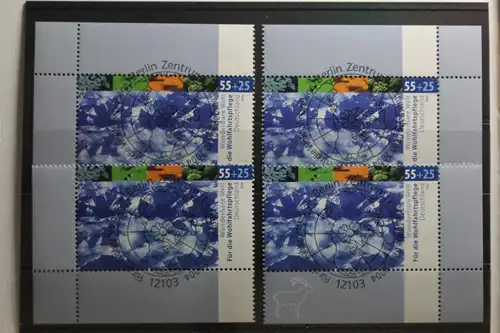 BRD 2424 gestempelt mit allen vier Eckenrändern #TX289