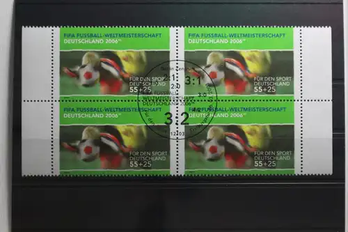 BRD 2327 gestempelt als 4er Eckrand #TX315