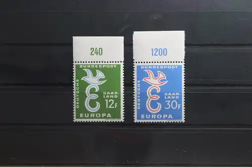 Saarland 439-440 postfrisch mit Oberrand #TV081