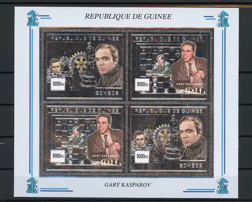 Guinea 3876-3877 postfrisch als Kleinbogen Schach #GI879