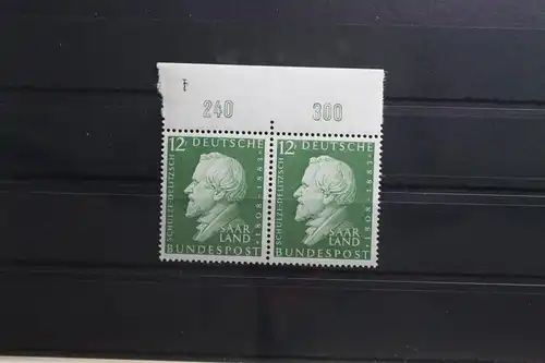 Saarland 438 postfrisch mit Oberrand als Paar #TV079