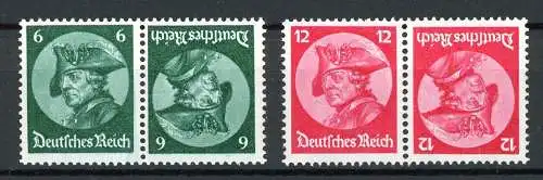 Deutsches Reich K 17-18 postfrisch Zusammendruck #HU027