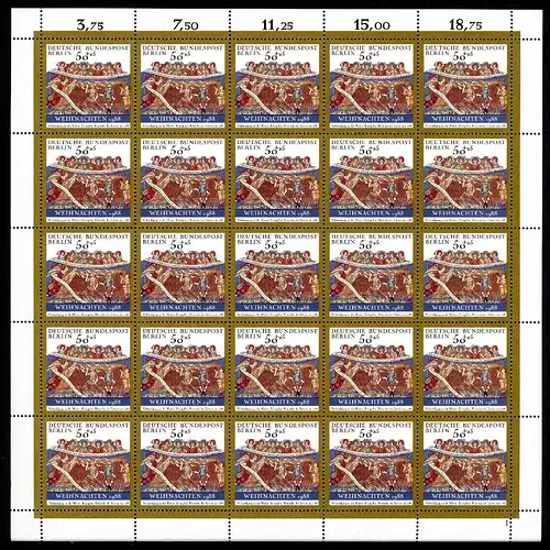 Berlin 25er Bogen 829 postfrisch Formnummer 1 #IY881
