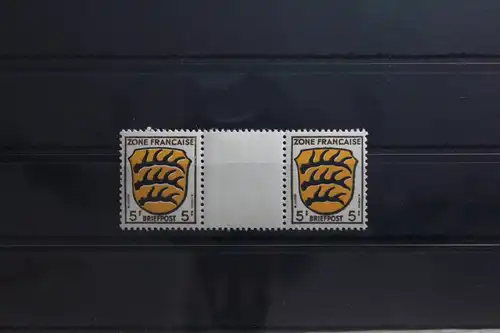 Fr. Zone Allgemeine Ausgabe 3 ZW postfrisch Zwischenstegpaar #TY564