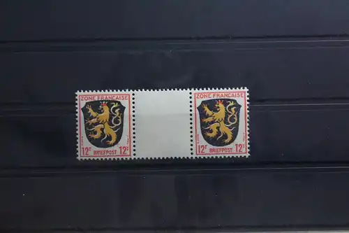Fr. Zone Allgemeine Ausgabe 6 ZW postfrisch Zwischenstegpaar #TY586