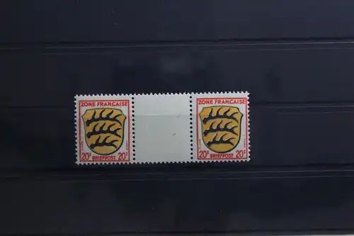 Fr. Zone Allgemeine Ausgabe 8 ZW postfrisch Zwischenstegpaar #TY605