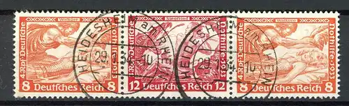 Deutsches Reich Zusammendrucke W 58 gestempelt #HU013