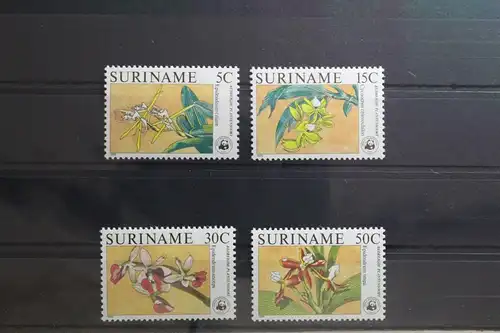 Suriname 1166-1169 postfrisch Orchideen Blumen #TS835