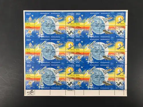 USA ZD-Bogen 1481-1488 postfrisch Raumfahrt #BW7659