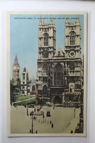 AK London Westminster Abbey, St. Margarets Church- Big Ben 1954 #PH658