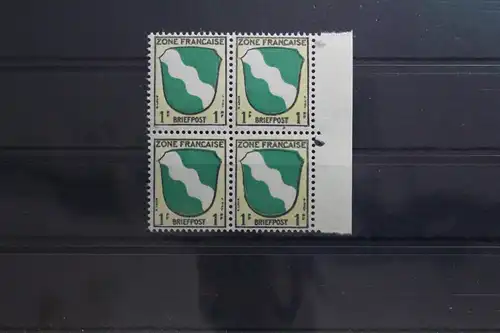 Fr. Zone Allgemeine Ausgabe 1 postfrisch als Viererblock #TY613