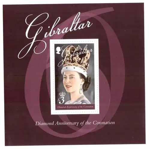 Gibraltar Block 110 postfrisch Königshaus Großbritannien #HO444