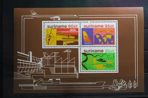Suriname Block 21 mit 835-837 postfrisch #TX565
