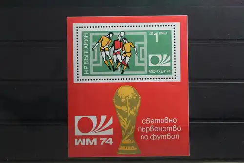 Bulgarien Block 47A postfrisch Fußball WM 1974 #TW458
