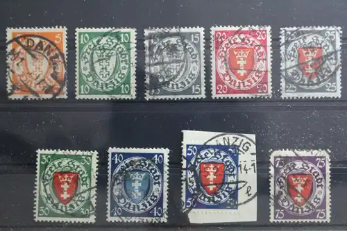 Danzig 193-201 gestempelt #TV280