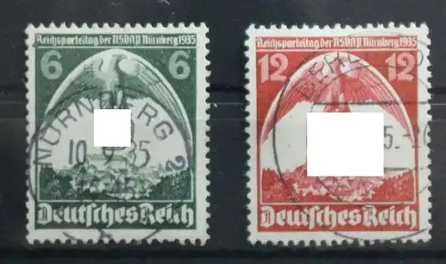 Deutsches Reich 586-587 gestempelt #TZ051