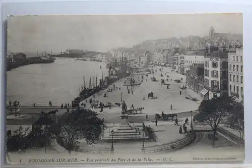 AK Boulogne-sur-Mer Vue générale du Port et de la Ville #PH738