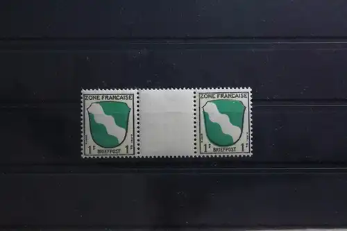 Fr. Zone Allgemeine Ausgabe 1 ZW postfrisch Zwischenstegpaar #TY549