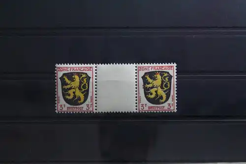 Fr. Zone Allgemeine Ausgabe 2 ZW postfrisch Zwischenstegpaar #TY558