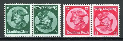 Deutsches Reich Zusammendrucke K 17-18 postfrisch #HU026