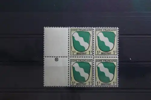 Fr. Zone Allgemeine Ausgabe 1 postfrisch als Viererblock #TY617
