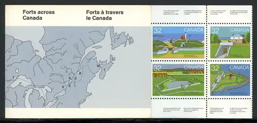 Kanada kpl. Markenheftchen 92 mit 877-86 postfrisch #HO493