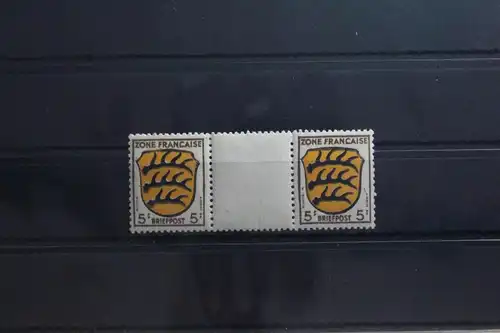 Fr. Zone Allgemeine Ausgabe 3 ZW postfrisch Zwischenstegpaar #TY560