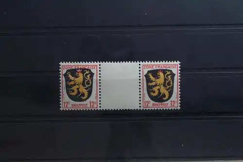 Fr. Zone Allgemeine Ausgabe 6 ZW postfrisch Zwischenstegpaar #TY583