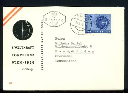 Österreich 1026 Ersttagesbrief/FDC #HU095