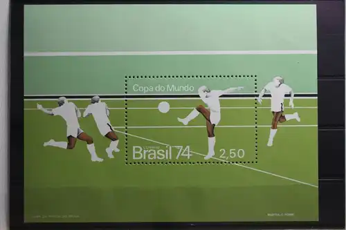 Brasilien Block 34 postfrisch Fußball WM 1974 #TW465