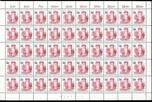 Berlin 50er Bogen 612 postfrisch Formnummer 1 #BW7967