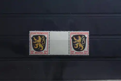 Fr. Zone Allgemeine Ausgabe 6 ZW postfrisch Zwischenstegpaar #TY578