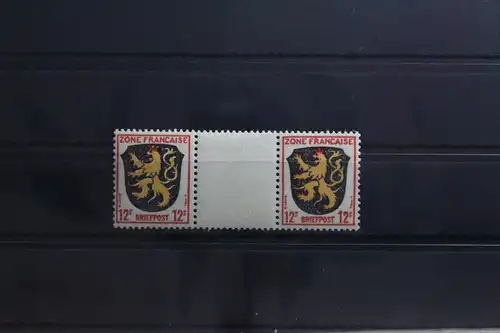 Fr. Zone Allgemeine Ausgabe 6 ZW postfrisch Zwischenstegpaar #TY589