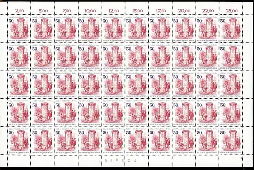 Berlin 50er Bogen 612 postfrisch Formnummer 3 #BW7969