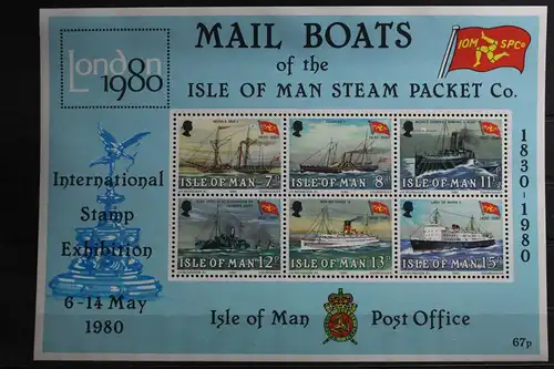 Großbritannien Isle of Man Block 3 mit 166-171 postfrisch #TX720