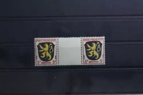 Fr. Zone Allgemeine Ausgabe 2 ZW postfrisch Zwischenstegpaar #TY555