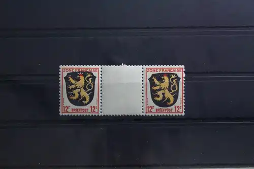 Fr. Zone Allgemeine Ausgabe 6 ZW postfrisch Zwischenstegpaar #TY587
