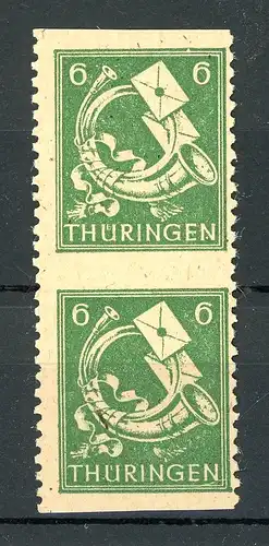 SBZ Thüringen Abart 95 A Y a z2 Uw postfrisch #HU134