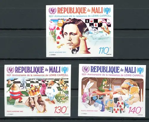Mali 899-901 B postfrisch Alice im Wunderland #HU099