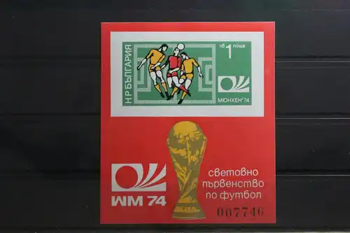 Bulgarien Block 47B postfrisch Fußball WM 1974 #TW459