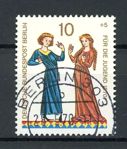 Berlin Plattenfehler 354 I gestempelt #HO452