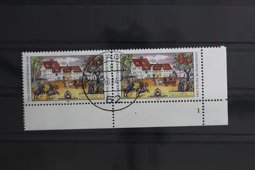 BRD 1229 gestempelt als Eckrand mit Formnummer 1 #UB208