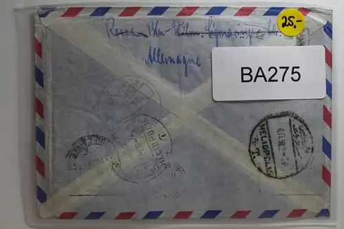 Berlin 168-169 auf Brief als Mischfrankatur nach Kairo #BA275