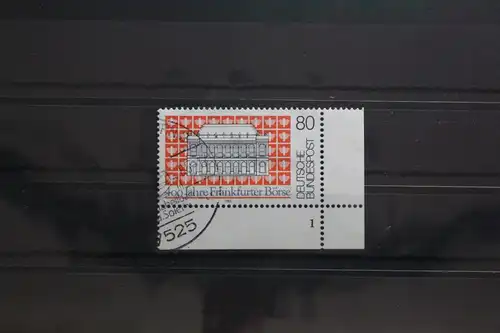 BRD 1257 gestempelt als Eckrand mit Formnummer 1 #UC078