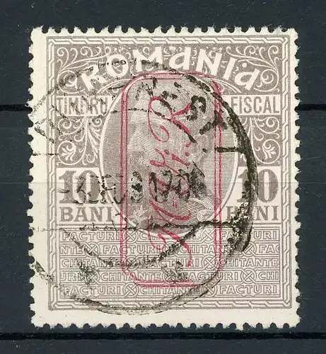 Dt. Besetzung WK II Rumänien Zwangszuschlag 6 gestempelt geprüft #HU181