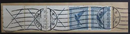 Deutsches Reich Zd W 21.3 gestempelt auf Papier #UB333