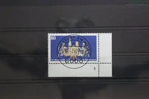 BRD 1329 gestempelt als Eckrand mit Formnummer 2 #UD389