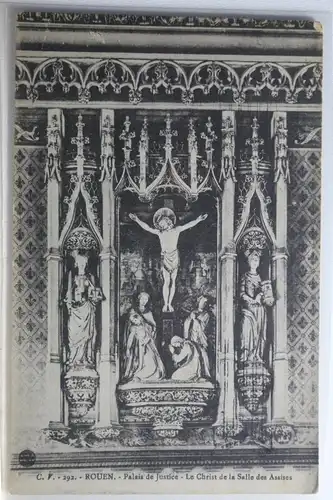 AK Rouen Palais de Justice - Le Christ de la Salle des Assises #PH780