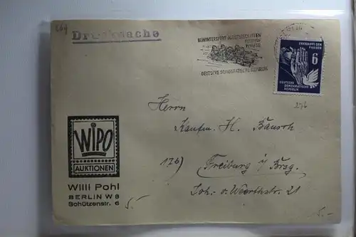 DDR 276 auf Brief als Einzelfrankatur Drucksache #BA347