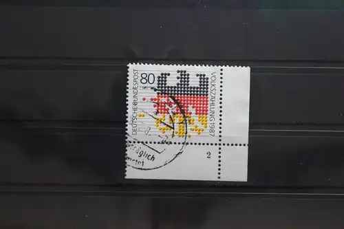 BRD 1309 gestempelt als Eckrand mit Formnummer 2 #UD242